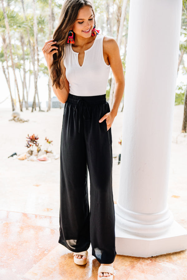 On My Heart Black Wide Leg Pants – Shop the Mint