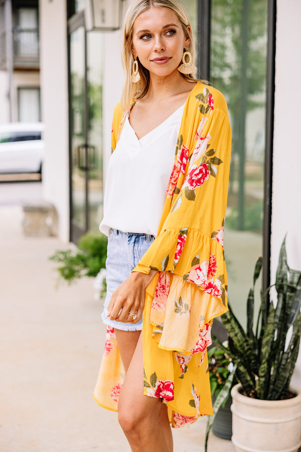 bold yellow kimono