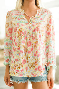 floral boho blouse