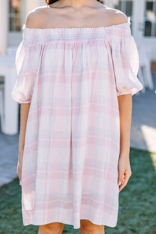 Feminine Pink Plaid Babydoll Dress - Cute Women's Dresses Shop the Mint Feminine Pink Plaid Babydoll Dress - Cute Women's Dresses Shop the Mint