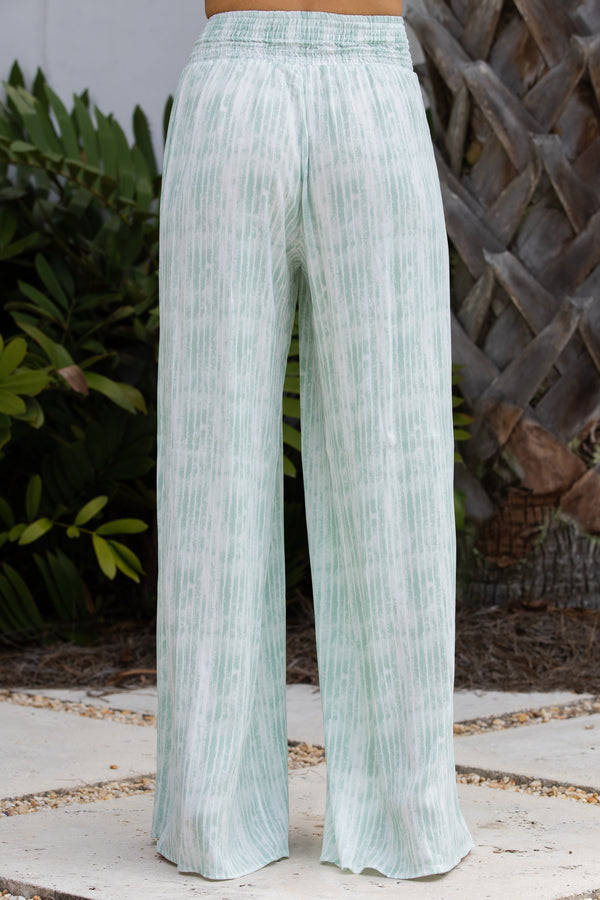 Best For Last Green Tie Dye Pants