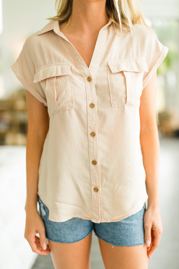 classic button down top