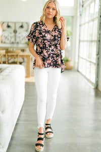 floral babydoll top