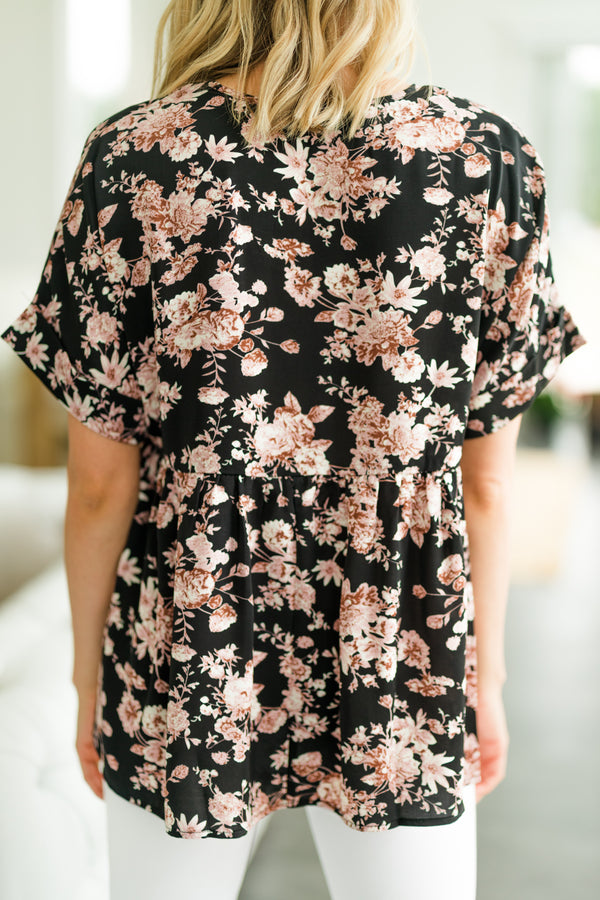 floral babydoll top