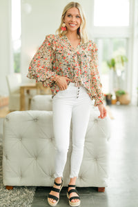 floral feminine blouse