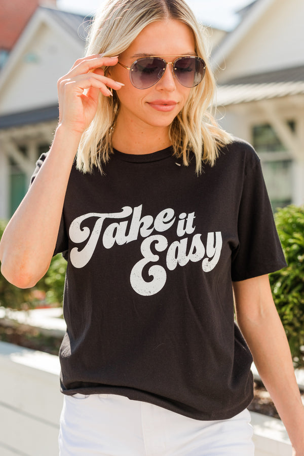 Cute Black Graphic Tee - Trendy Graphic Tees – Shop the Mint
