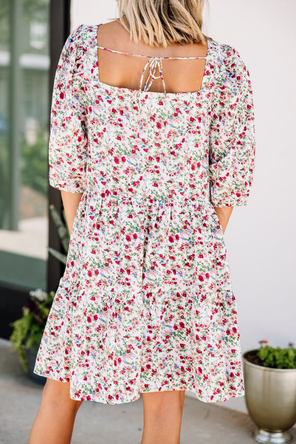 pink floral dress