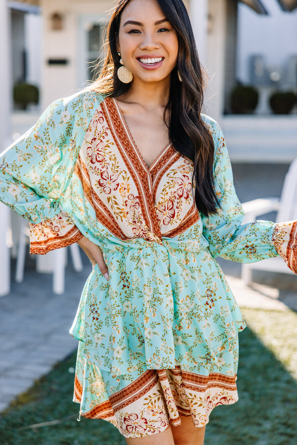 Make The News Mint Green Mixed Print Dress, Small - The Mint Julep Boutique | Women's Boutique Clothing Make The News Mint Green Mixed Print Dress, Small - The Mint Julep Boutique | Women's Boutique Clothing