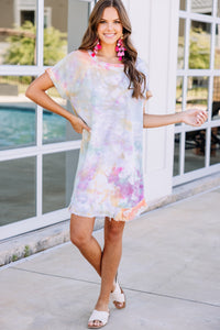 linen tie dye dress