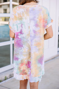 linen tie dye dress