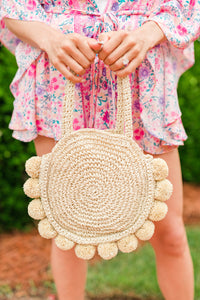 natural straw bag