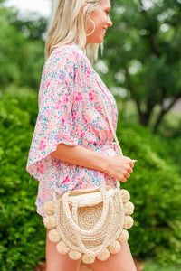 natural straw bag