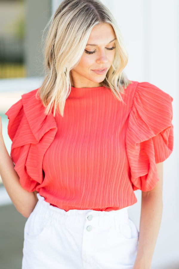 dramatic ruffled blouse