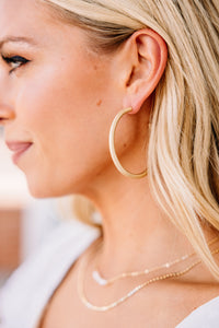 Stick To The Classics Gold Hoop Earrings