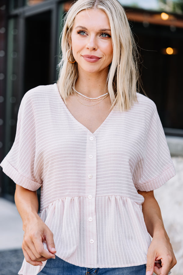 striped babydoll top