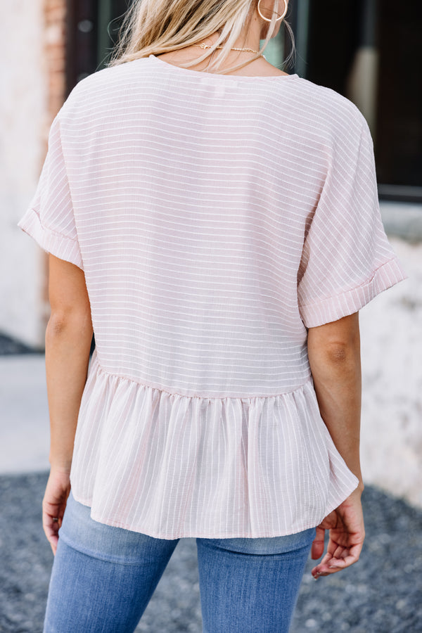 striped babydoll top