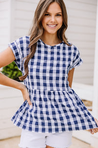 gingham babydoll top