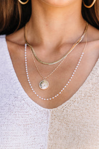 trendy layered necklace