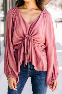 Back To You Mauve Pink Blouse