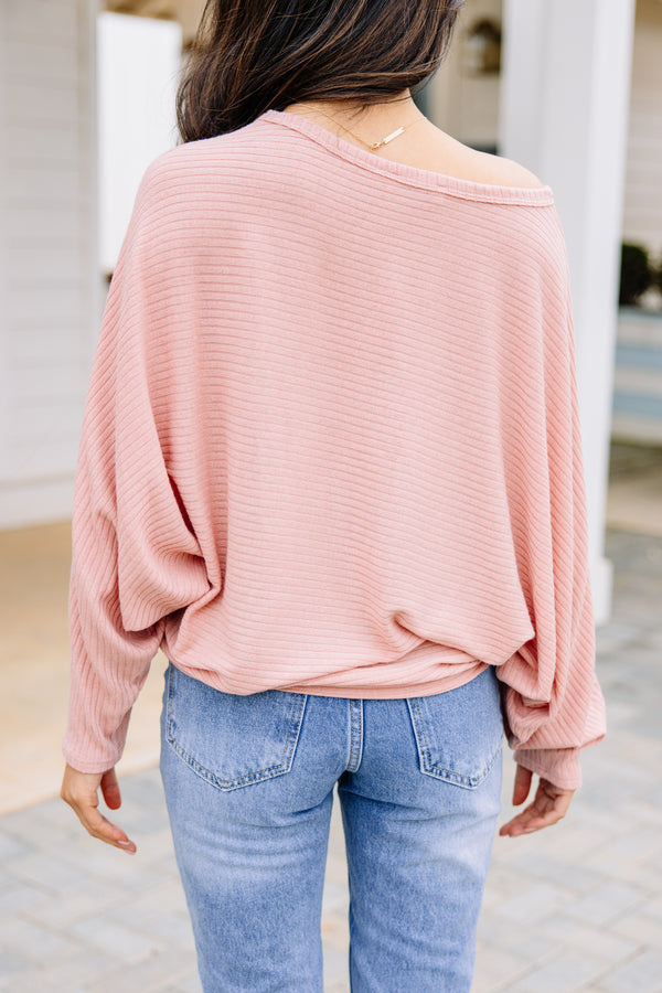casual pink top