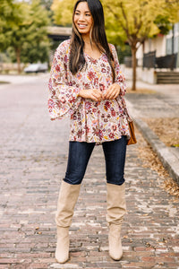 floral boho top