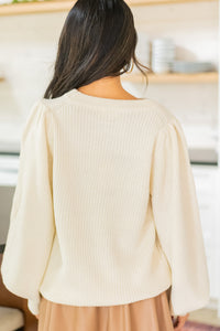 Whatever You Want Ivory White Sweater