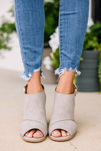 brown studded booties