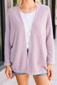 cozy pink cardigan