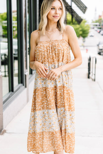 midi floral fall dress Floral Ruched Slip A-Line Midi Dress & Reviews - Multi - Dresses