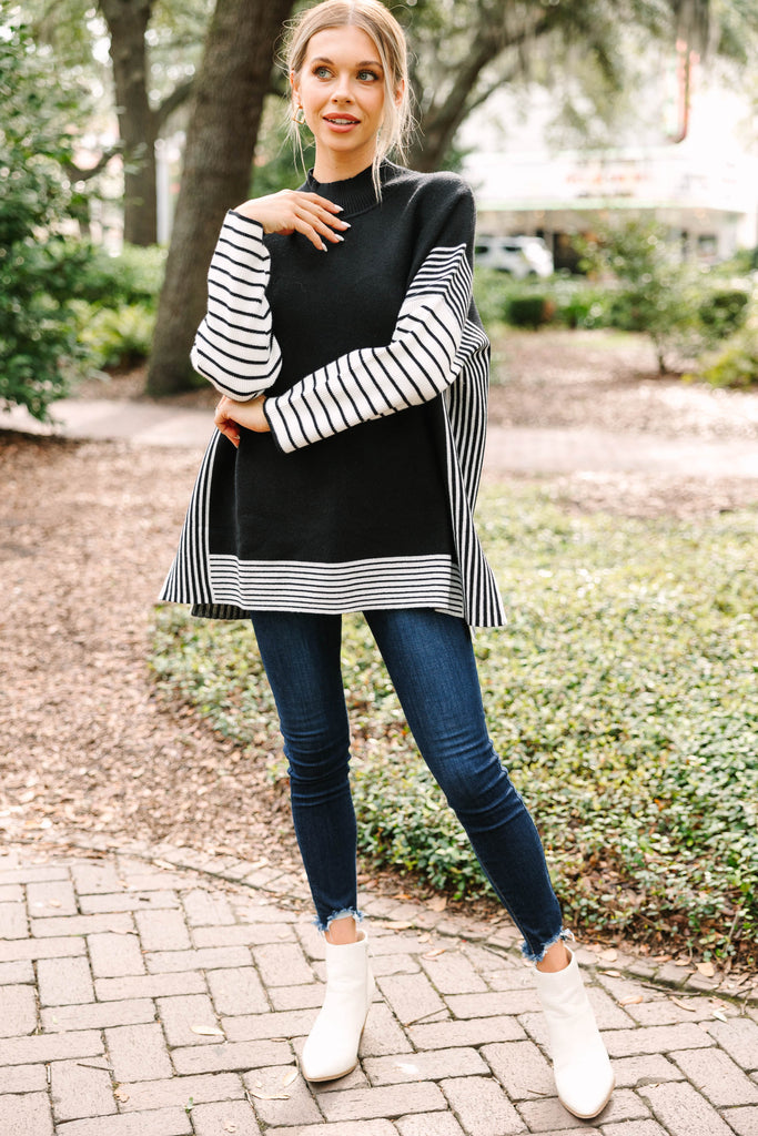 All In Black Striped Tunic – Shop the Mint