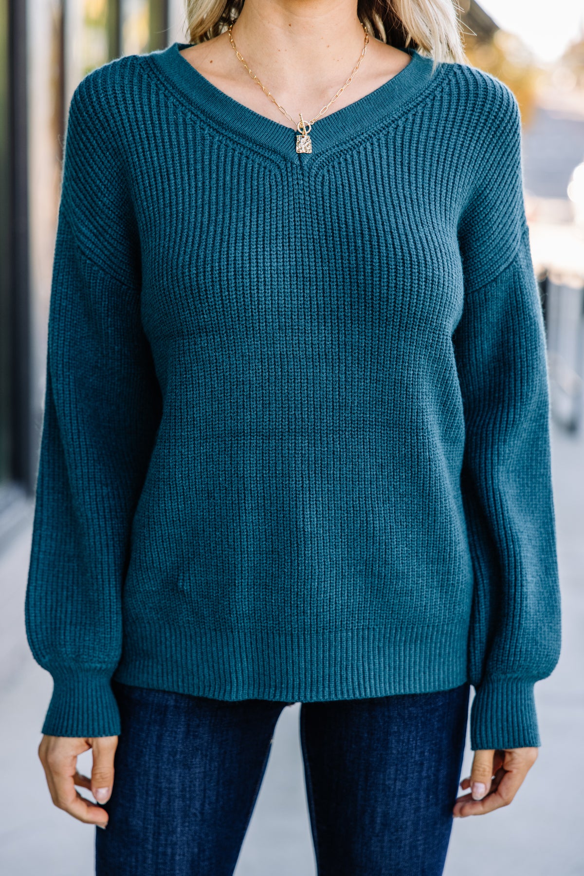 More To Love Teal Green Sweater – Shop the Mint