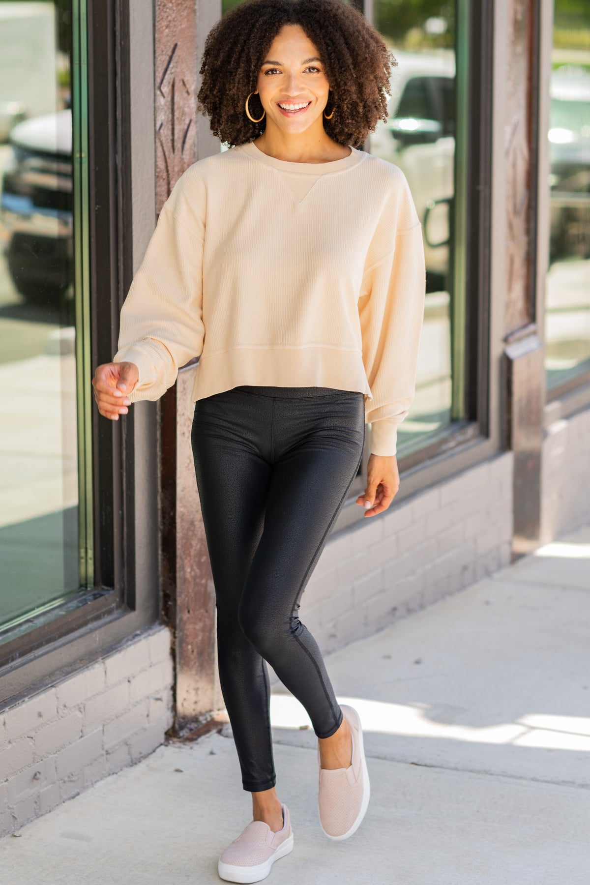 You're So Classic Natural Cropped Corded Pullover – Shop the Mint
