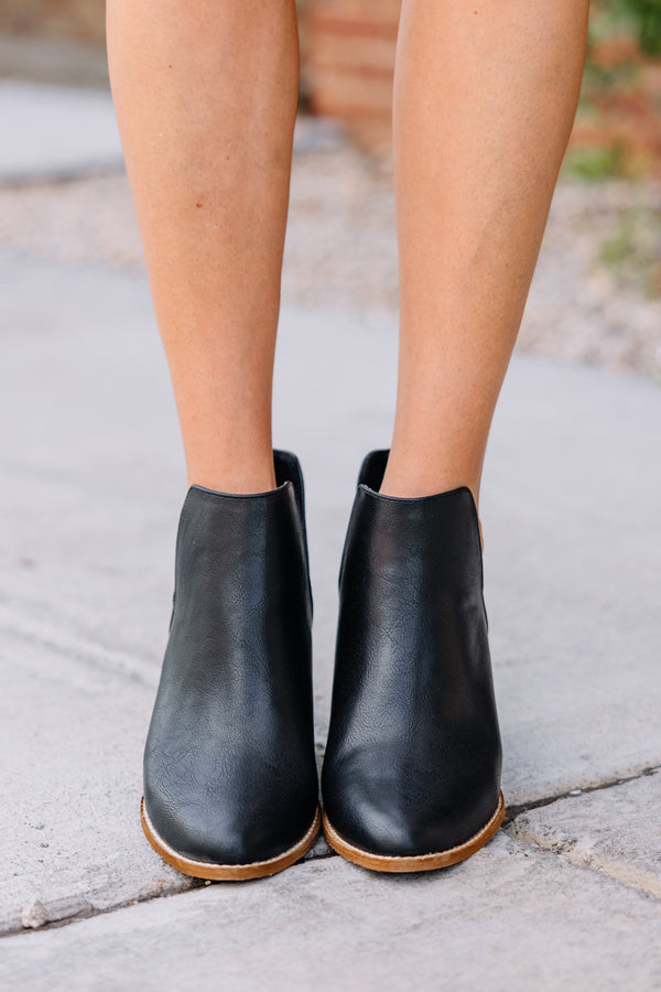 A Moment In Time Black Booties