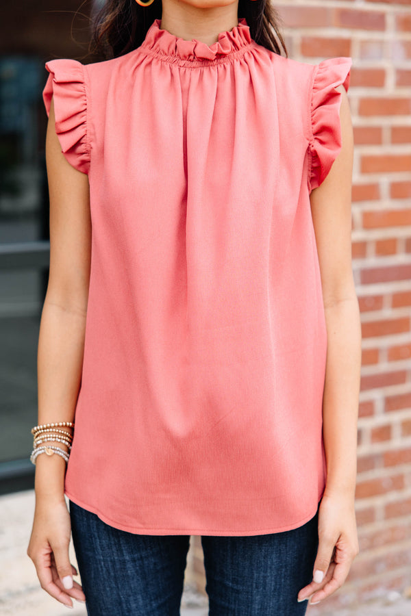 ruffled women's tank