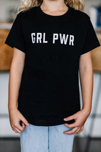 Grl Power Black Toddler L/S Graphic Tee