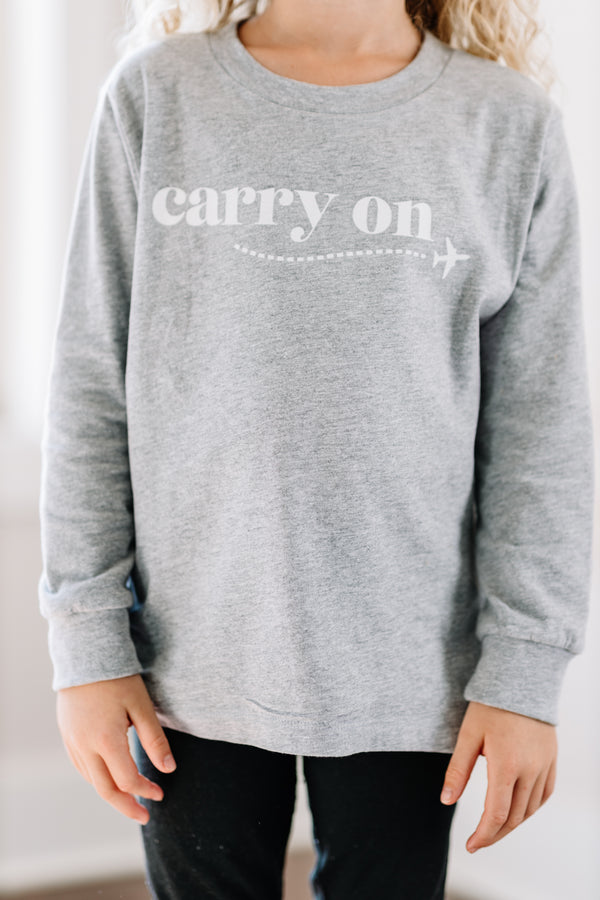 Carry On Heather Gray Toddler L/S Tee