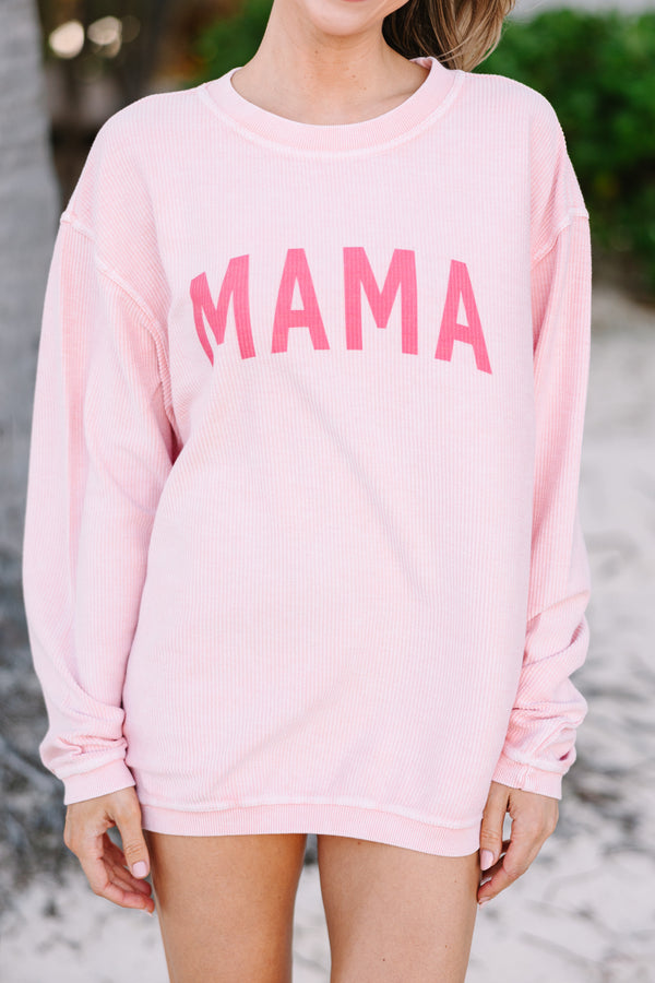 Mama Urban Pink Corded Graphic Sweatshirt – Shop the Mint