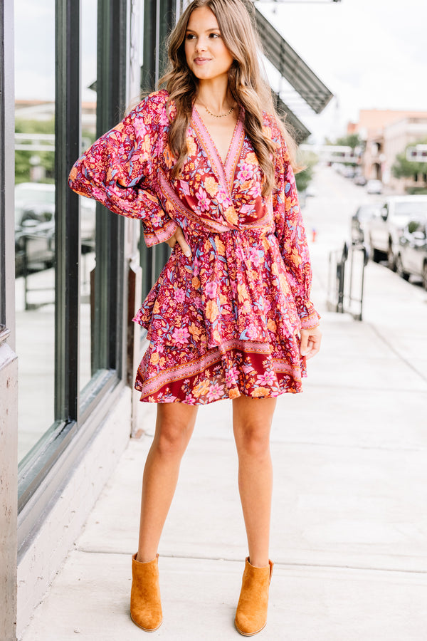 Chic Red Mixed Print Dress - Fab Fall Dresses Shop the Mint Chic Red Mixed Print Dress - Fab Fall Dresses Shop the Mint