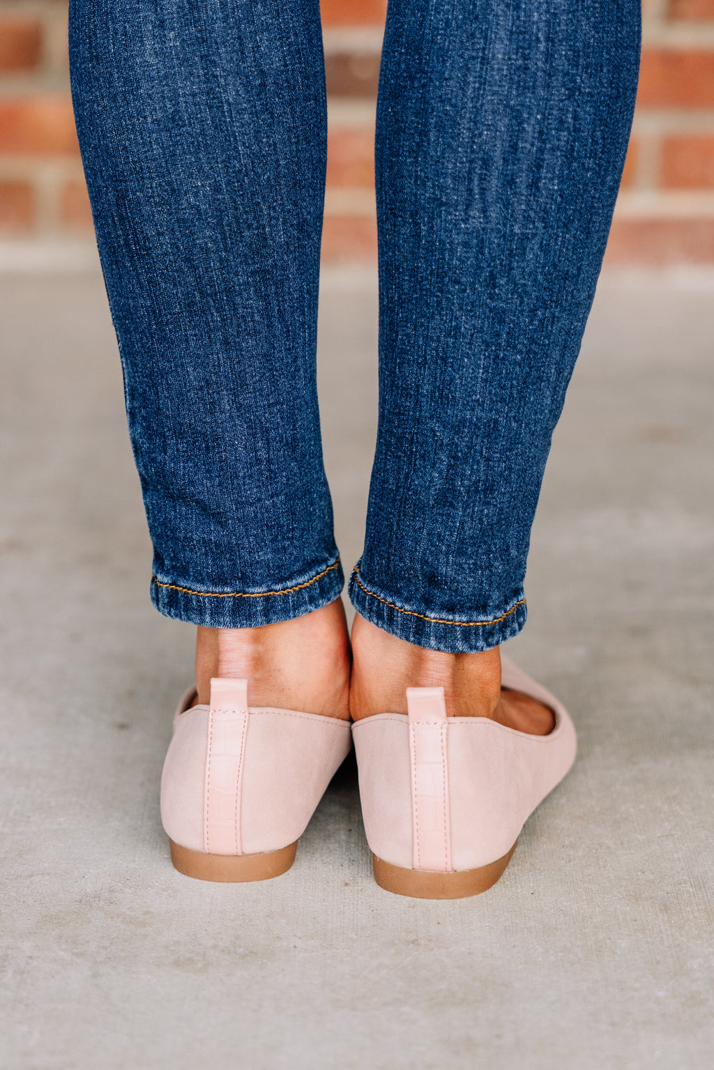 Can't Walk Away Blush Pink Flats Feminine Footwear Shop The Mint