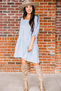 blue babydoll dress