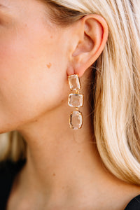 Shining Star Gold Earrings
