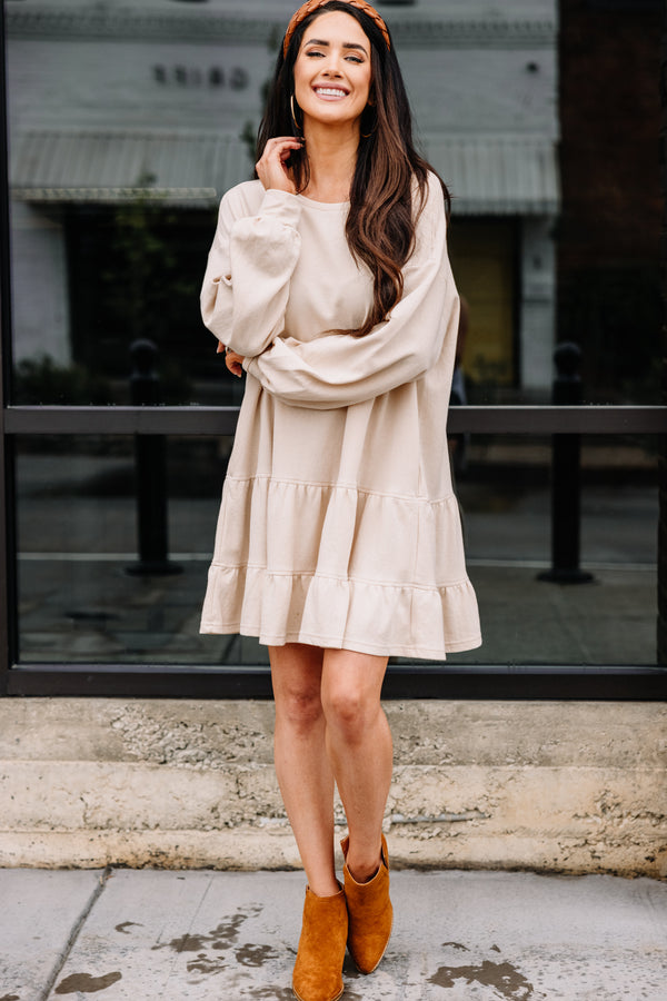 white tiered dress