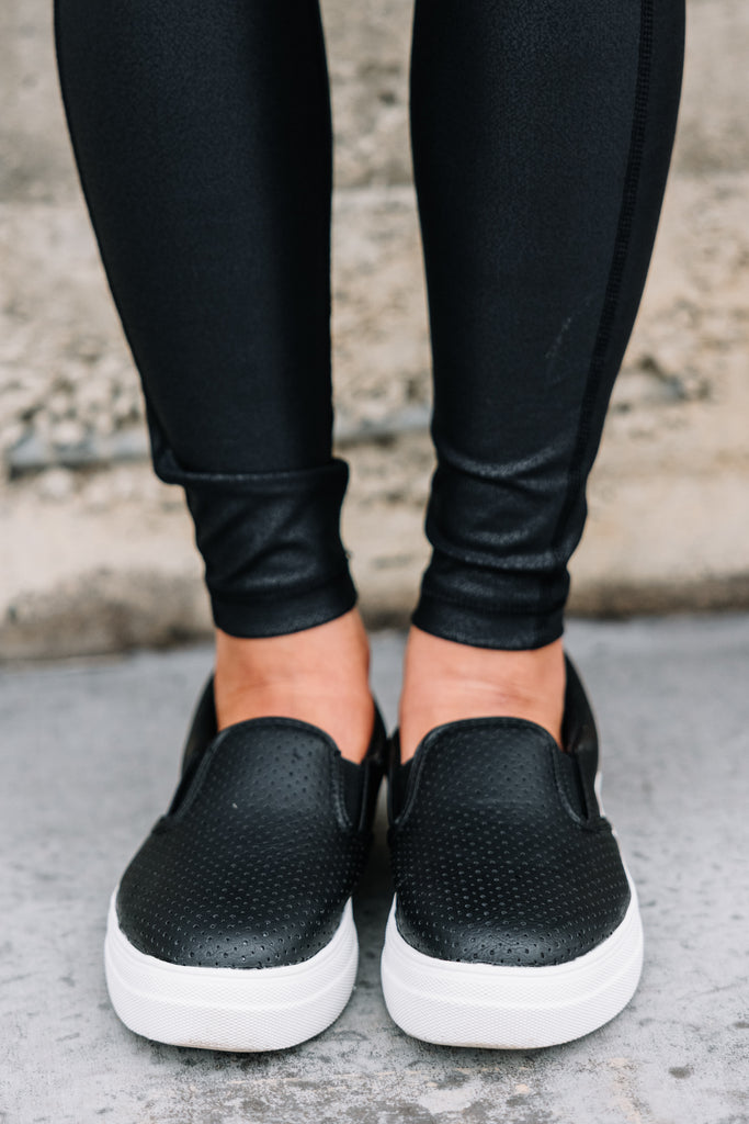 Sassy Black Platform Sneakers - Boutique Shoes – Shop the Mint