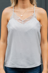 lace trimmed tank