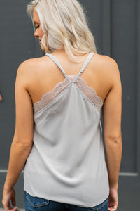 lace trimmed tank