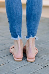 Feeling Fine Blush Pink Braided Sandals