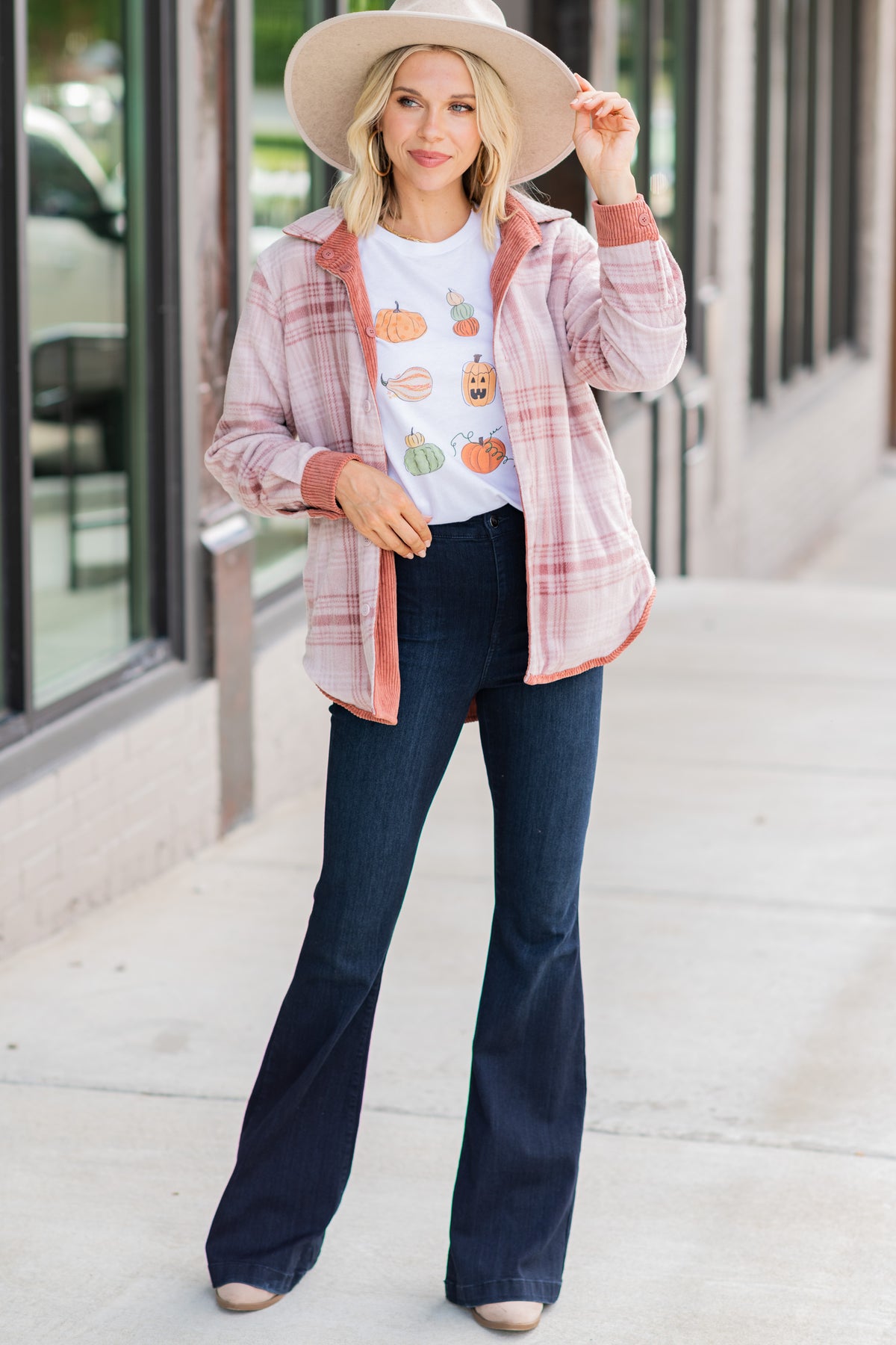 Trendy Terracotta Pink Reversible Shacket - Fall Outerwear – Shop the Mint