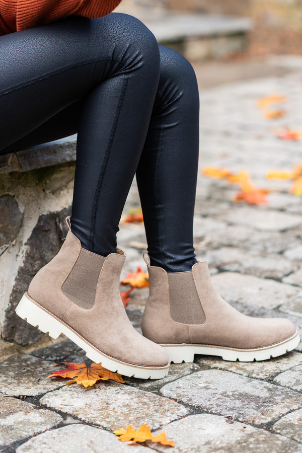 Make It Your Own Latte Brown Booties