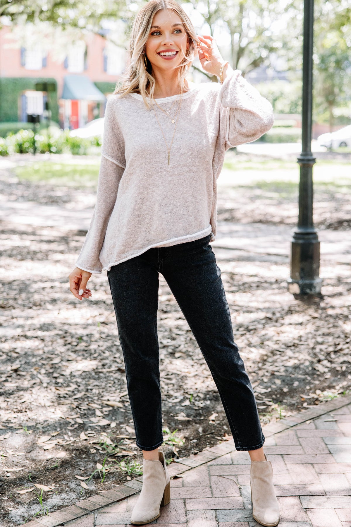 Couldn't Be Any Better Taupe Brown Sweater – Shop the Mint