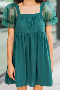 feminine green dress